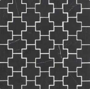 Nero Marquina Mosaic 4 - marble tile